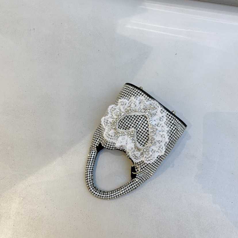 Femmes 2023 nouveau produit coréen internaute petit amour frais perle strass chaîne poche une épaule sac à bandoulière 230613