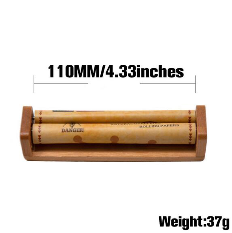Trä automatisk rullmaskin cigarett tobaksrulle 78mm 110 mm papper cigarett rullande kon papper trä rökrör torr ört vs honeypuff dhl