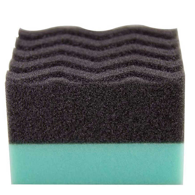 Wholesale Car Detailing Sponge Green Wave Contoured Large Tire Dressing Applicator Pad Car Beauty Styling Tools Accessories