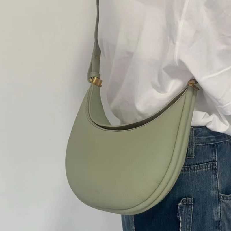 Song Songmont 2023 Spring New Moon Series Cowhide Crescent Single Shoulder Crossbody Underarm Women's Bag