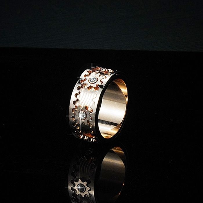 Designer Jewelry New Style Gear Ring pour hommes et femmes