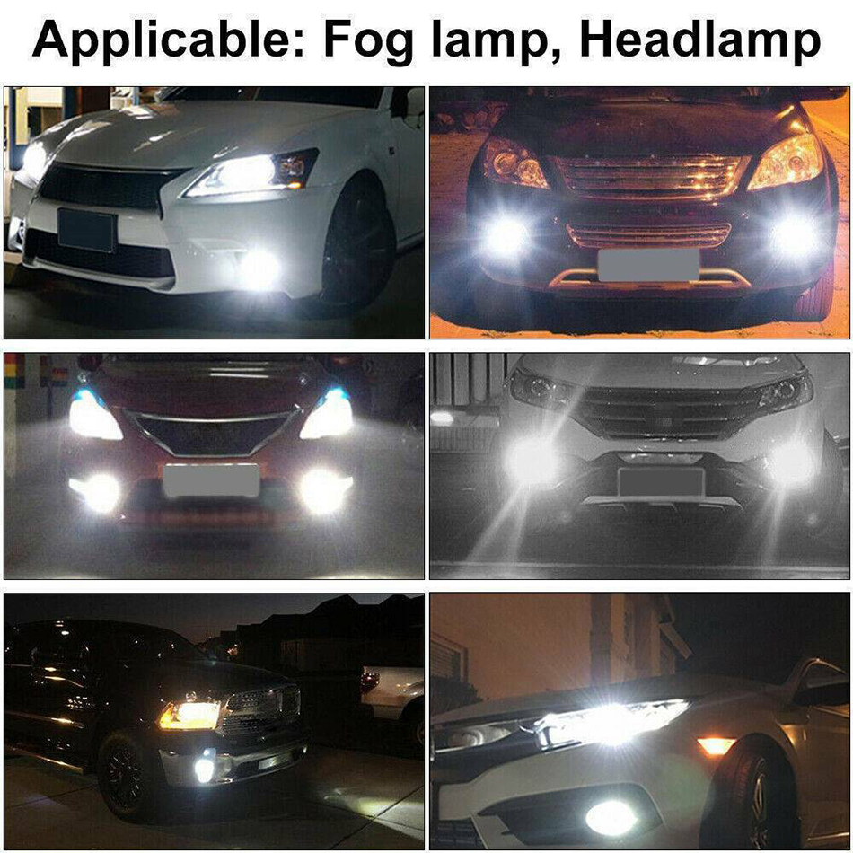 Auto Moto H1 H3 LED Decodifica Fendinebbia Anteriore Fari 3030 12SMD 24W 6500K Fascio Lampadine lampada Accessori Auto