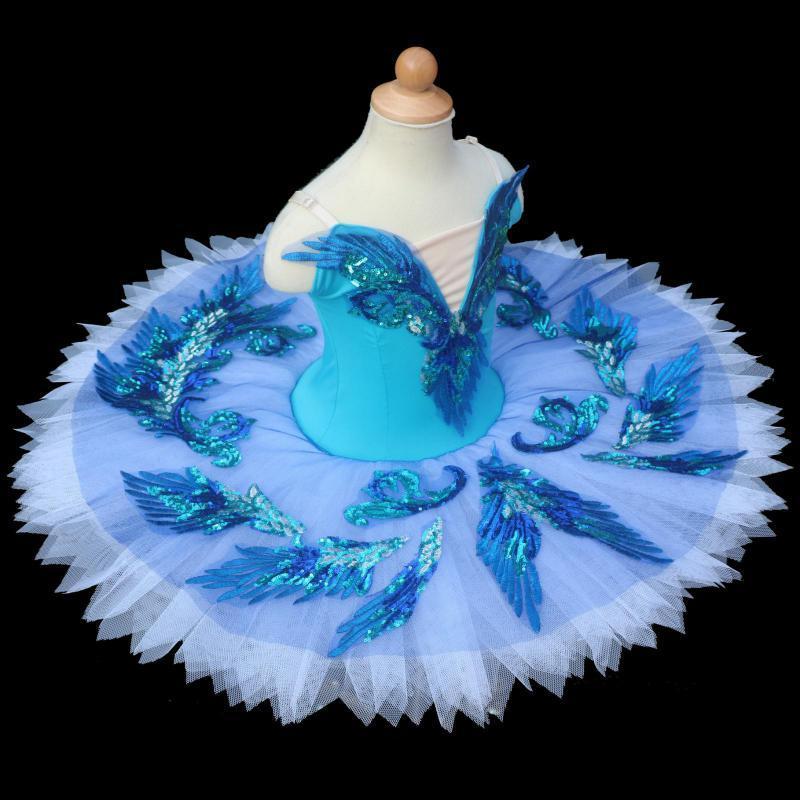 Dancewear Blue Bird Professionelles Ballett-Tutu für Kinder, Ballerina-Kleid, Eiskunstlauf-Performance-Kleid, Tutus für Erwachsene, Schwanensee-Tanzkleid, 230612