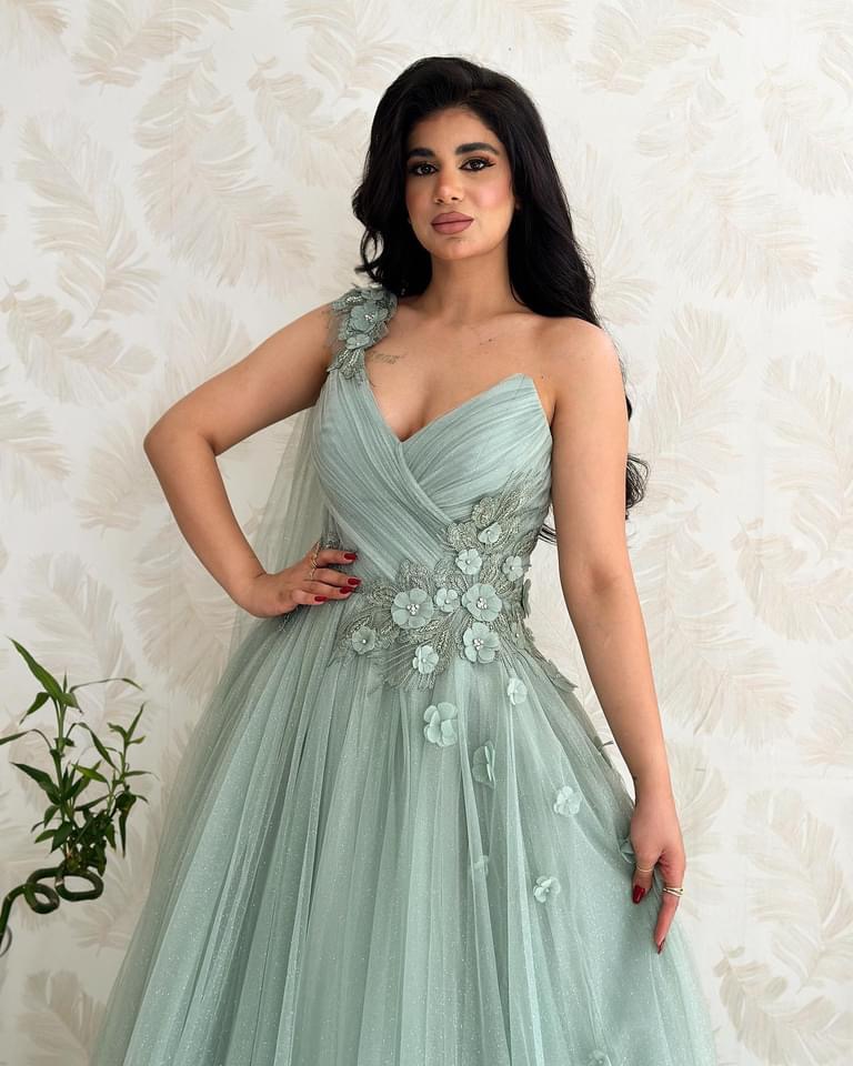 2023 Aso Ebi Sage A-line Prom Dress Lace Beaded Evening Formal Party Second Reception Birthday Bridesmaid Engagement Gowns Dresses Robe De Soiree ZJ368