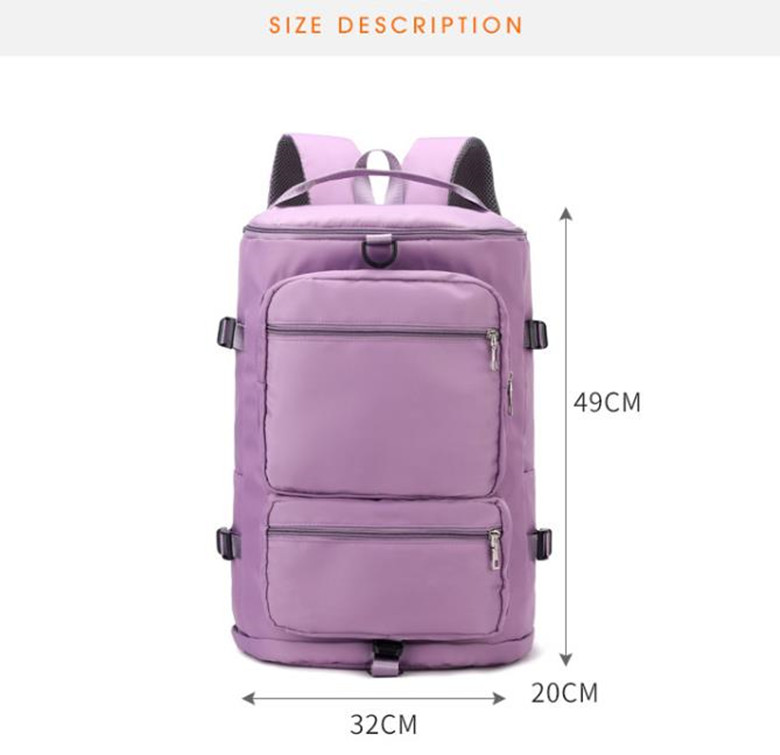 LL Duffel Bags Multifunction Nylon Storage Yoga Gym Backpack Large Capacity Zipper Sports Waterproof Casual Beach Gym Luggage For Travelling KB5045