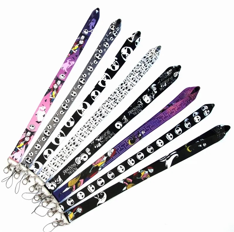 Cartoon Anime ghost hoofd lanyards duivel hoofden sleutelhanger Party Favor Neck Strap Keys Camera ID Card CellPhone snaren