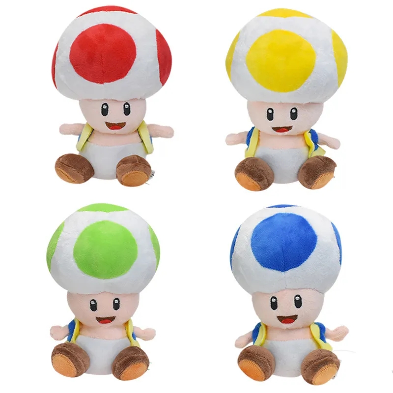 Svampbror Toad Plush fylld leksak barn pojke tjej julklappar