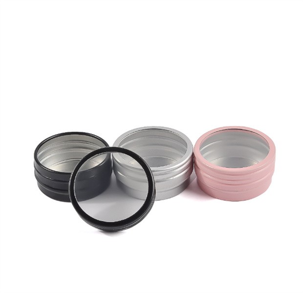 10g bottiglia cosmetica in alluminio vuota latta barattolo rotondo in alluminio di lusso può decorazione delle unghie artigianato vaso contenitore JL8973