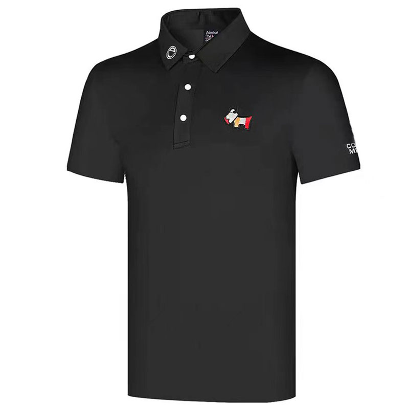 Sommarens golfkläder Kort ärm T-shirts Svart eller röda färger Golf utomhus fritid Polos sporttröja