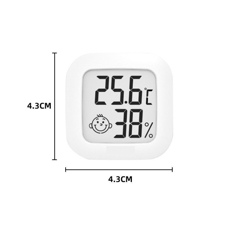 Thermomètres Ménagers Mini LCD Thermomètre Numérique Hygromètre Chambre Intérieure Électronique Température Humidité Compteur Capteur Jauge Station Météo pour La Maison Q196