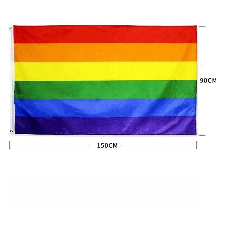 Баннерные флаги 90*150см 3*5 футов гей -флаг радужные флаги Прайд бисексуал лесбиянок Пансексуальные аксессуары Полиэстер ЛГБТ