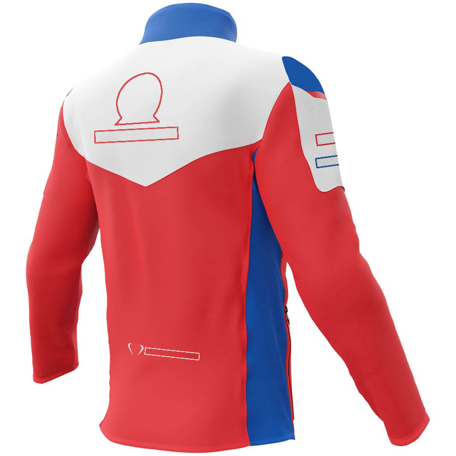 Moto Racing Team 2023 Softshell-Jacke, neue Motocross-Windjacke mit durchgehendem Reißverschluss, Herbst-Winter-Motorrad-warme winddichte Jacke