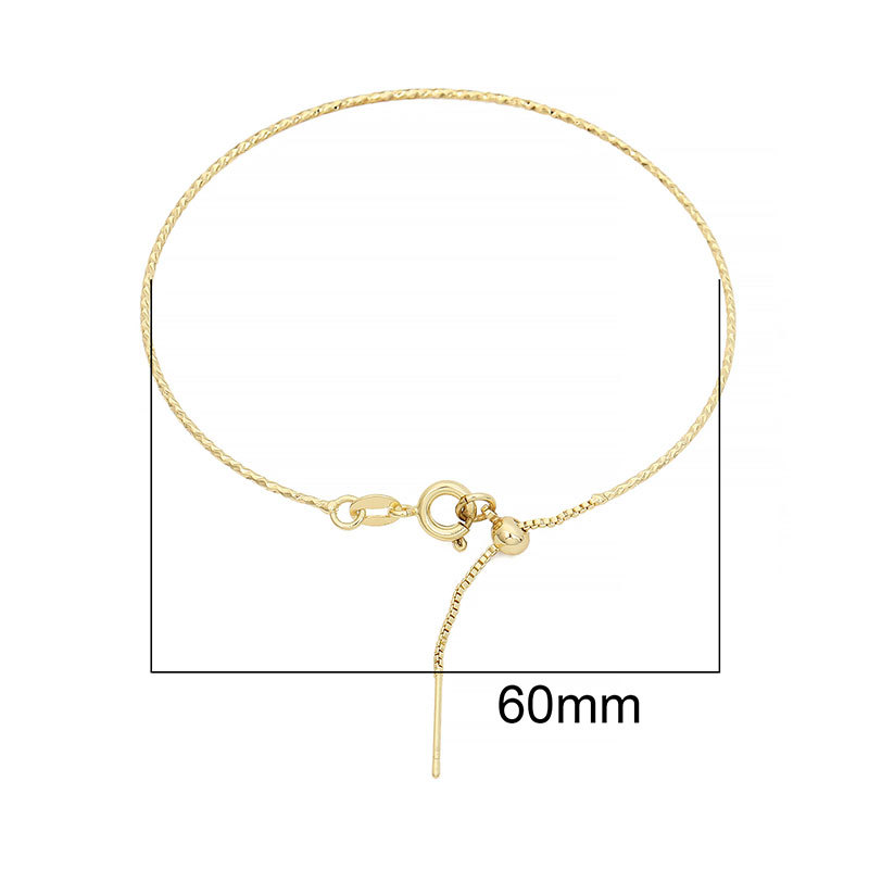 Braccialetto braccialetto fai da te Creazione di gioielli Forniture Kit Placcato in oro 14k adulti Materiali Accessori Risultati Componenti all'ingrosso