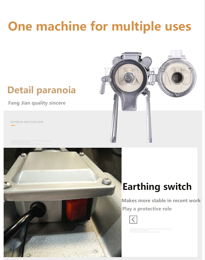 Espessura elétrica ajustável moedor de grãos superfinos triturador pulverizador de soja farinha de milho máquina de moagem de café