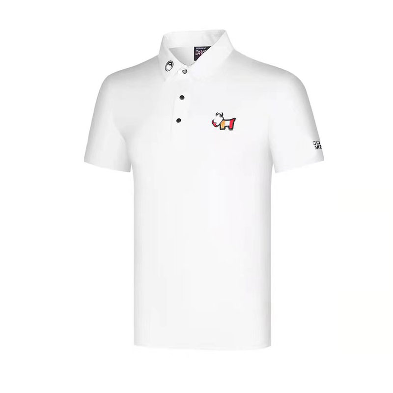 Vestuário de golfe masculino T-shirts de manga curta Black ou Red Colors Golf Golf Outdoor Lazer