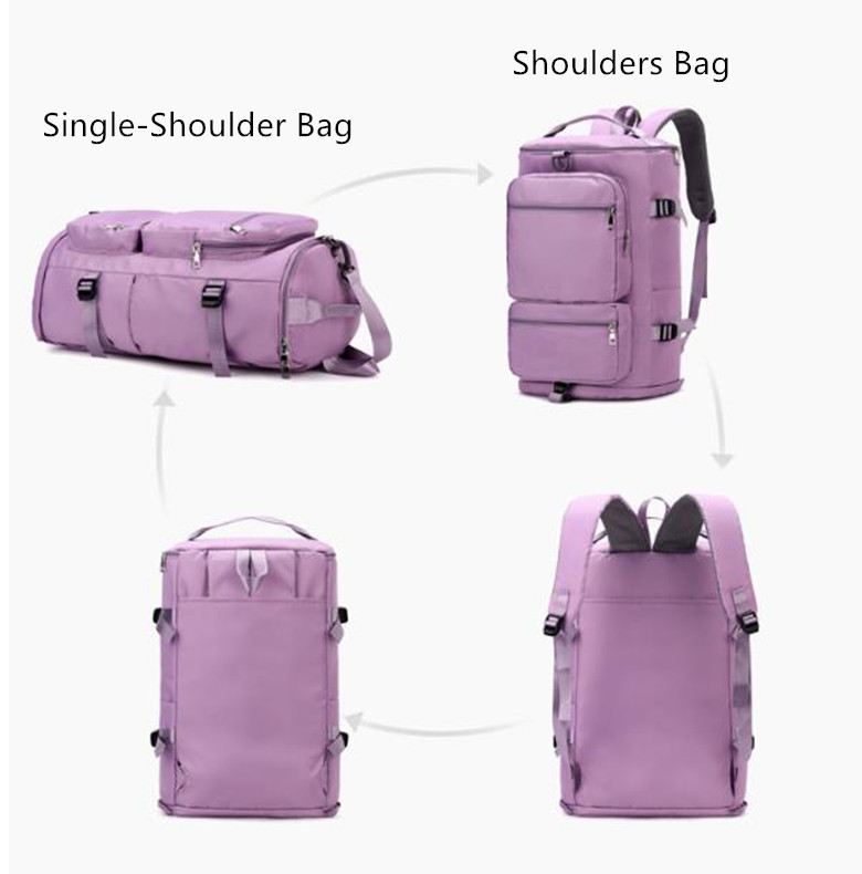 LL Duffel Bags Multifunction Nylon Storage Yoga Gym Backpack Large Capacity Zipper Sports Waterproof Casual Beach Gym Luggage For Travelling KB5045
