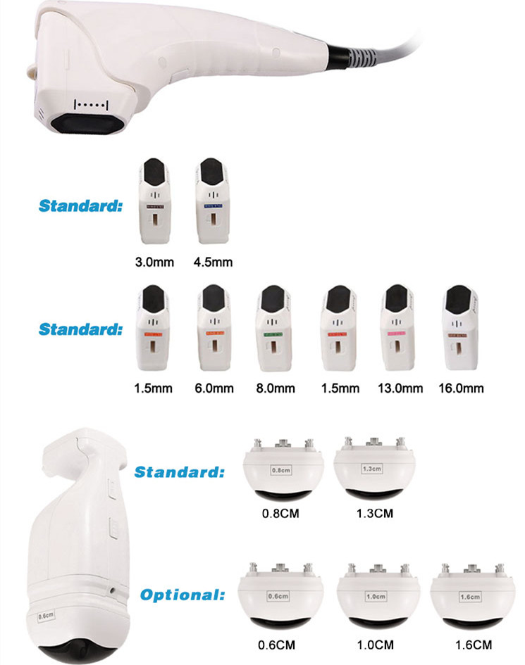 2023 portatil Liposonixeing 8mm 13mm hifu body slimming machine