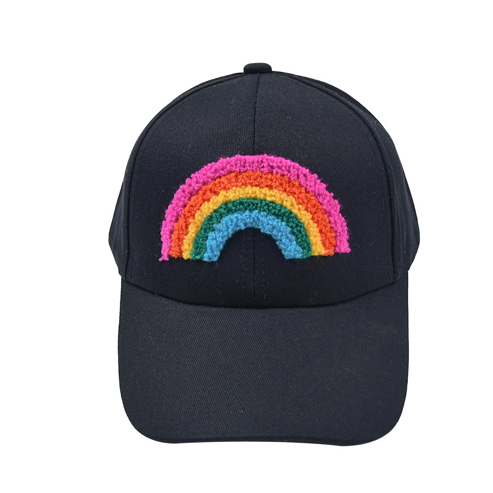 Baseballmössor Parent Kids Rainbow Ponytail Cap Vuxna Tecknad utomhus sporthattar Kvinnliga resor strand sol visir mode sommar solskyddsmedel snapback cap bc768