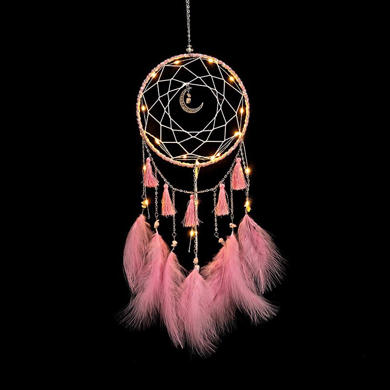 Garden Decorations Dream Catcher Wind Chimes Art Chimes Girls Room Decorations Bedroom Pendant Accessories Bedroom Decoration Gift Handmade Feather 230614