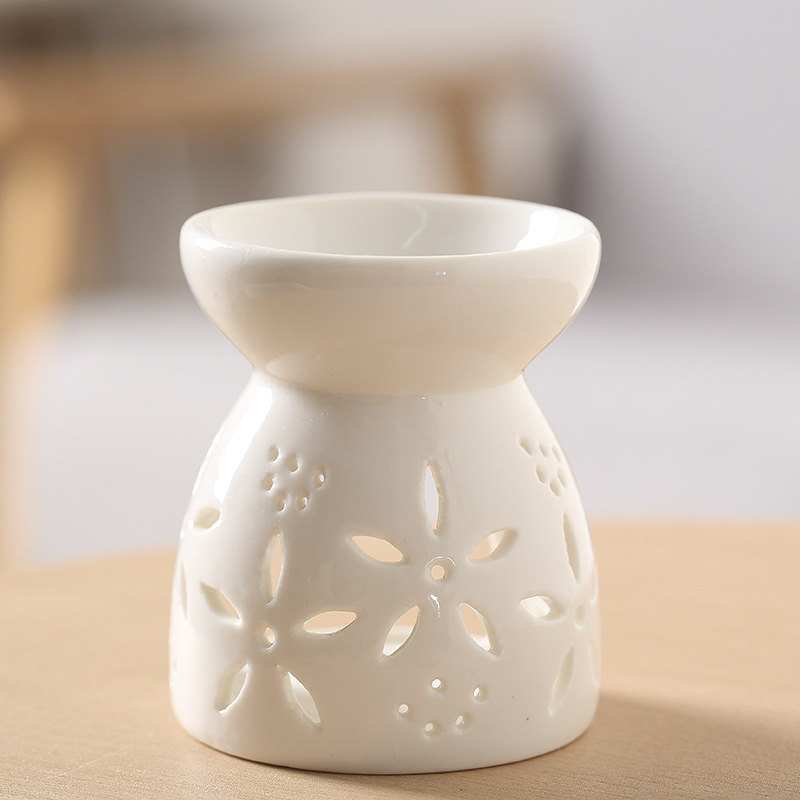 Table PERFUME Incense Burner Lamp Wholesale Cute Scented Burner Heart Ceramic Candle Oil Wax Melt Warmer Lantern porcelain essential oil burner