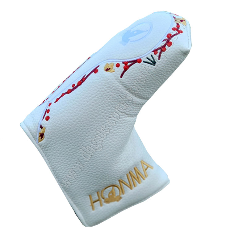 wholesale Golf Headcover High Quality HONMA Golf Putter HeadCover Black Clubs Putter Head Cover Compatible with all Golf Clubs 