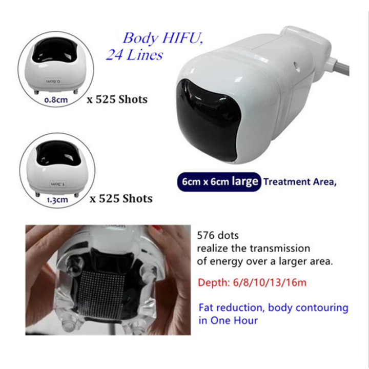 2 in 1 macchina portatile professionale 4D HIFU + LIPO la perdita di peso la rimozione delle rughe