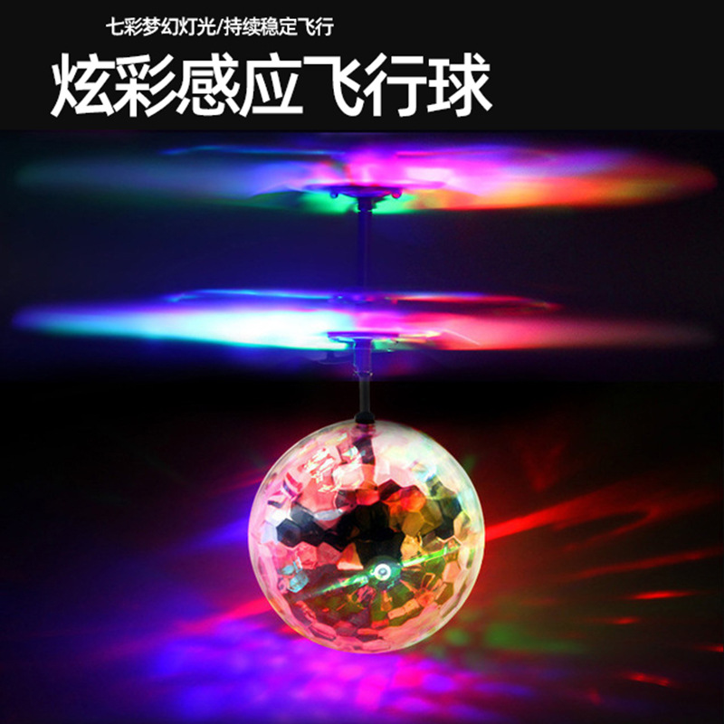 Colorful Mini Shinning LED Drone Light Crystal Ball Induction Quadcopter Aircraft Drone Flying Ball Helicopter Kids Toys