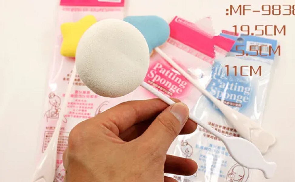 NEW ARRIVAL SPONGES APPLICATORS COTTON LONG HANDLE PAT THE FACE AND BACK Promoting emulsion absorption
