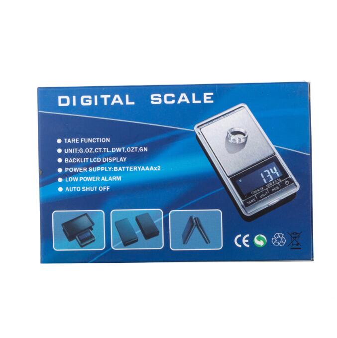 Precision Electronic Digital Scales LCD Display 100g/200g/300g/500g/1000g 0,01 g för guld diamant smycken viktbalans köksskalor