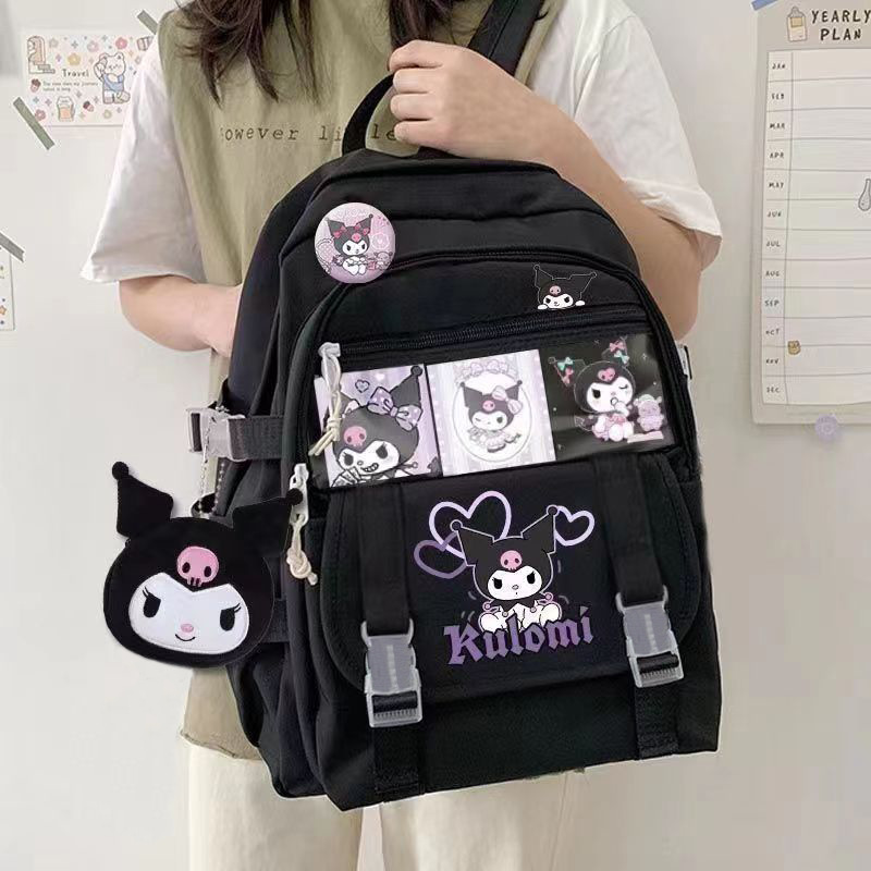 Sac à dos de marque Kulomi Co pour filles du primaire et du secondaire Sac JK haute capacité