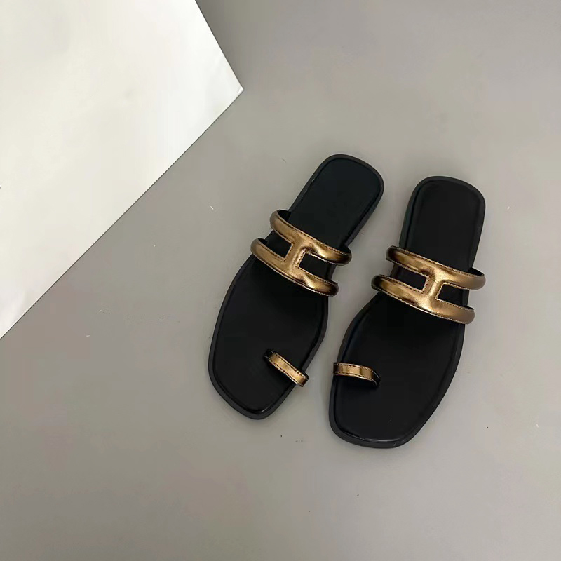 Slipper designer slipper luxury mens women sandals Simplicity letter design mens slide fashion style slippers temperament hundred with send