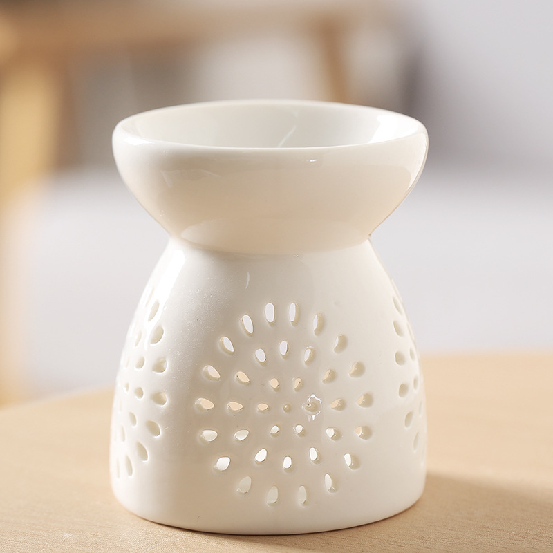 Table PERFUME Incense Burner Lamp Wholesale Cute Scented Burner Heart Ceramic Candle Oil Wax Melt Warmer Lantern porcelain essential oil burner