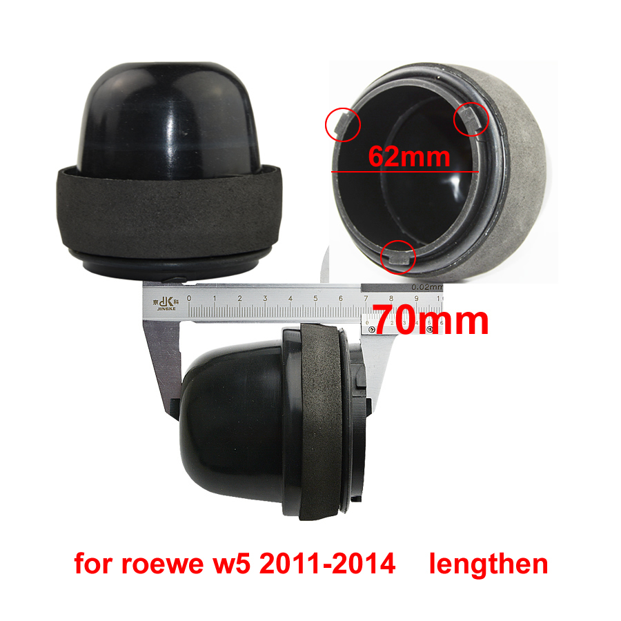 For Roewe 360 2018 2019 W5 2011-2014 Lengthened Dust Cover Waterproof Dustproof Headlamp Rear Shell Seal Headlight Cap 
