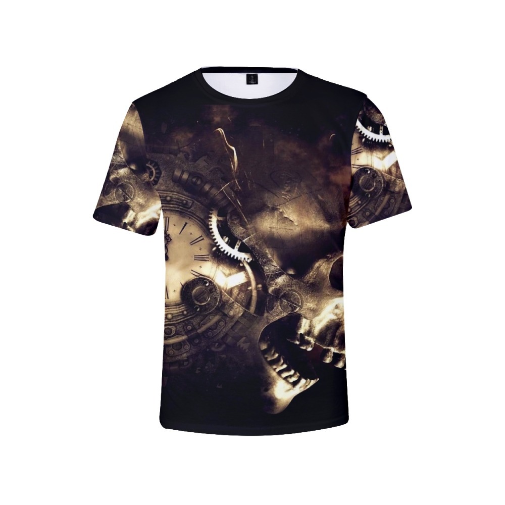 Designer T koszule Hip Pop Street Casual Tees Summer Skeleton Tshirt Męs