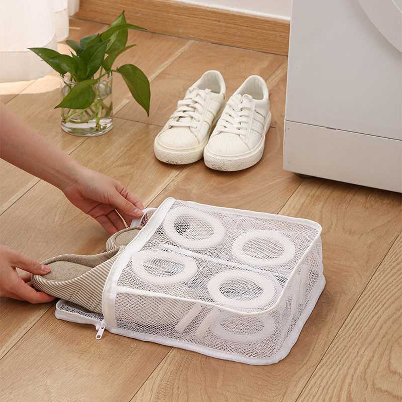 Nouveau sac de chaussures de blanchisserie pour Machine à laver chaussures Anti-déformation sac de protection en maille organisateur ménage accessoires de soin de blanchisserie