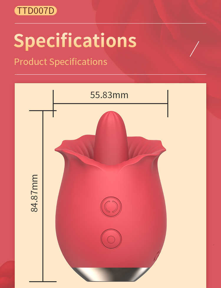Lecken Vibrator Rose Form Masturbator Vagina Klitoris Stimulator Nippel Klitoris Körper Massage Weiblich für Frauen Erwachsene 18