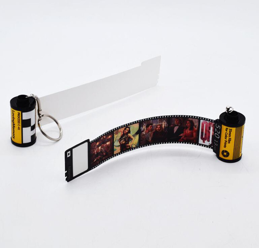 DHLFilm Sublimation PET DIY White Double Sided Blank Film Roll Keychain