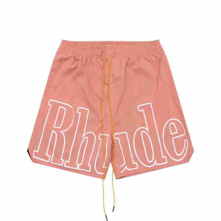 Designer men limited rhude shorts summer swim short knee length hip hop high street sports training beach pants mens elastic waist Mesh Sweatpants 5180