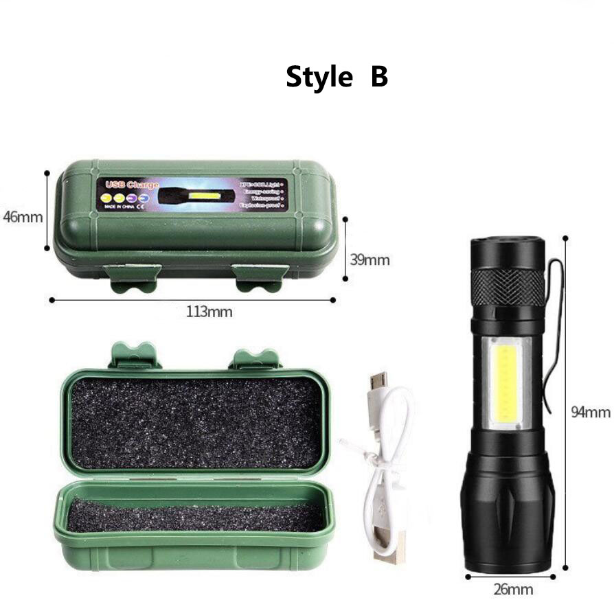 Zoom Focus Mini lampe de poche LED batterie intégrée XP-G Q5 lampe torche lanterne lampe de travail rechargeable Mini lampe de poche Camping lumière