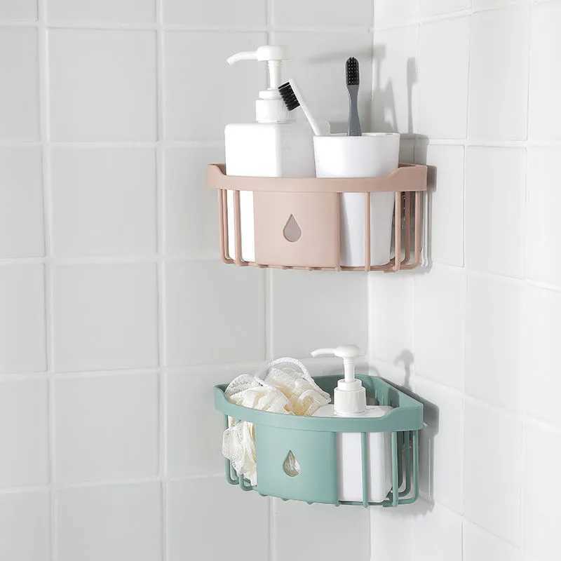 New Kitchen Sink Drain Rack Wall Mounted Corner Storage Rack Bathroom Soap Drainer Shelf Towel hanger Kitchen Organizer Accessories