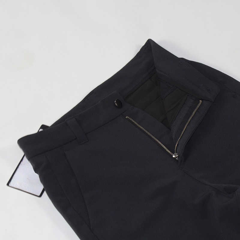 ll men pant black commission pantsストレッチビジネスロングパンツカジュアルスリムフィットエラスティックウエストジョガーソリッドズボンとポケット付き