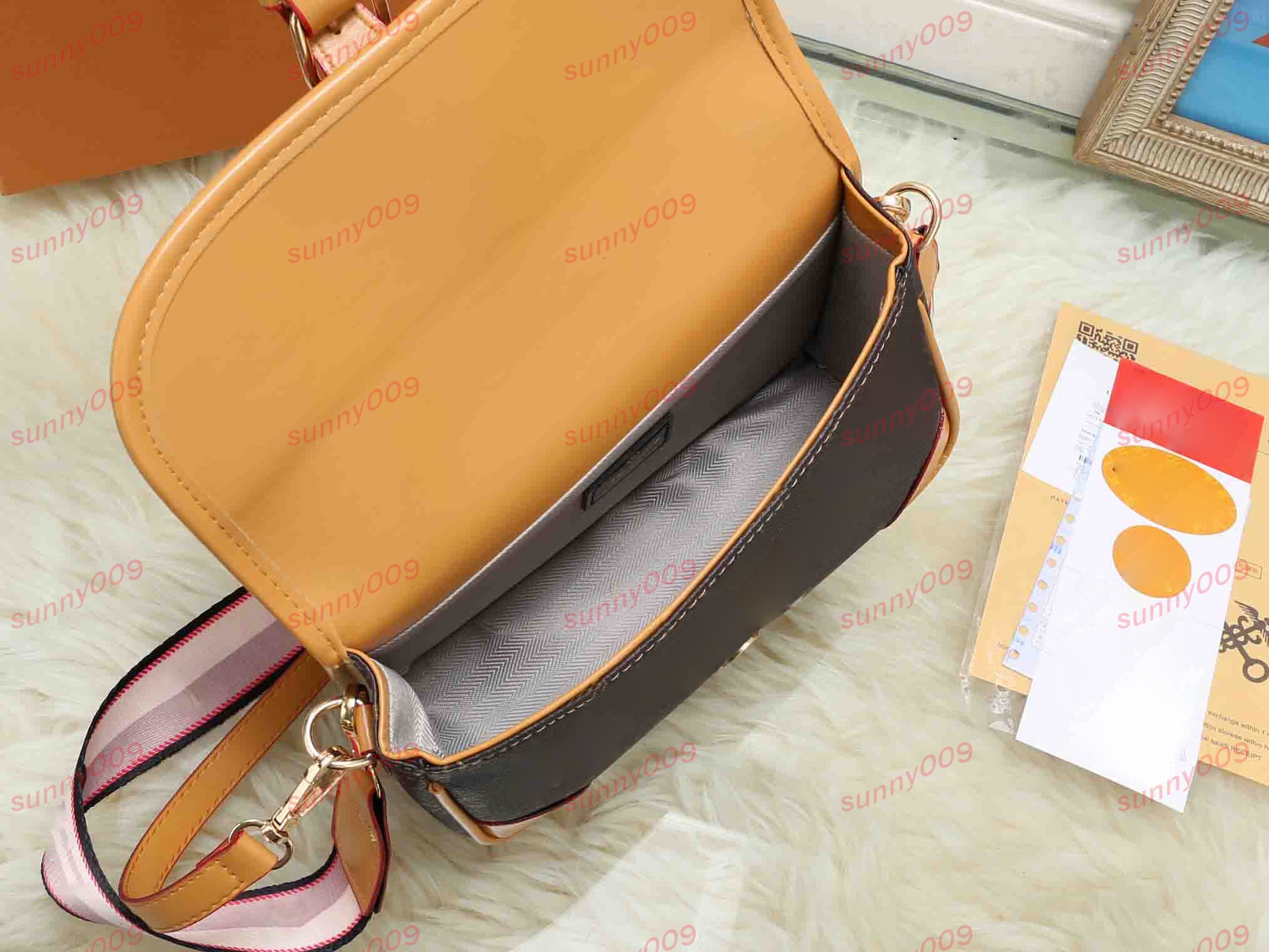 Double Straps Cross Body Bag Designer Detachable Shoulder Strap Back Pack Luxury Postman Bags Underarm Package Satchel Women's Fashion Bag