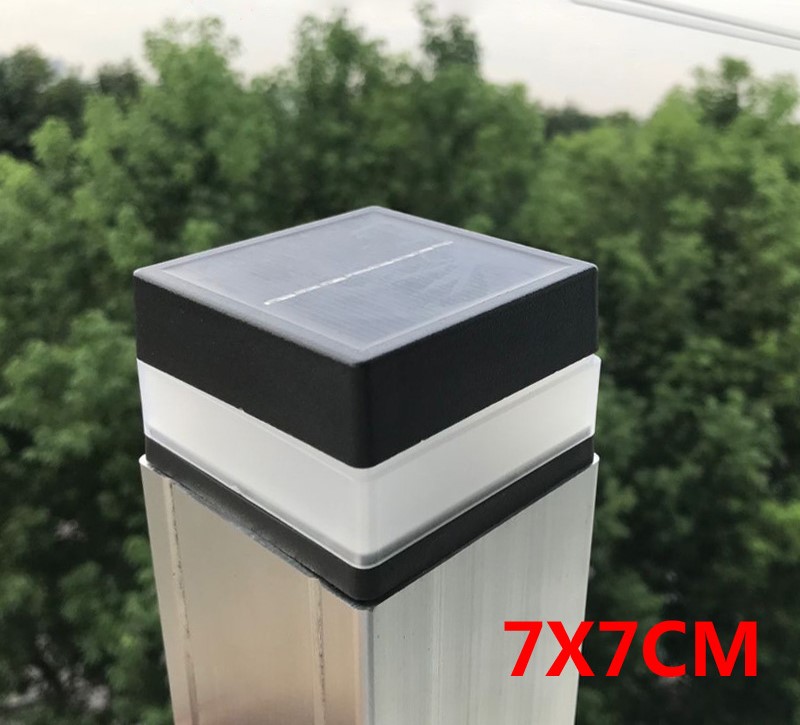 Post Post Solar Light Outdoor Outdoor Solar Corteling Light la decorazione in alluminio 7x7cm