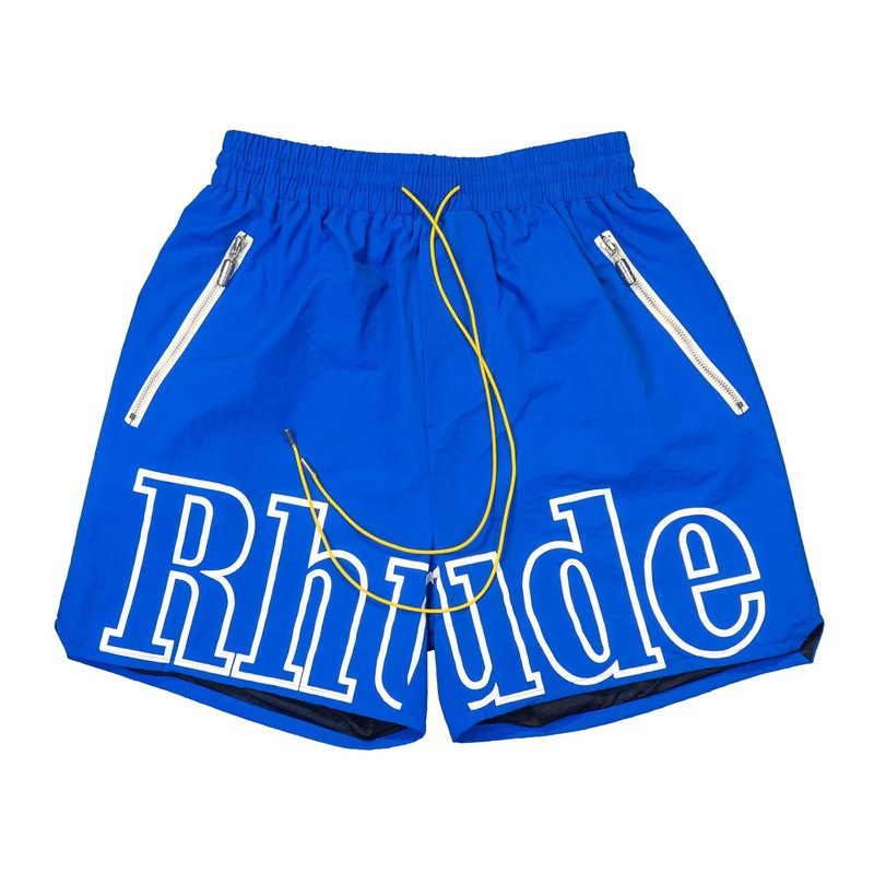 Shorts Mens Rhude Designer Short Men Summer Snabbtorkning av andnätmoder Taksträngstrandkläder Löst sportshorts för män