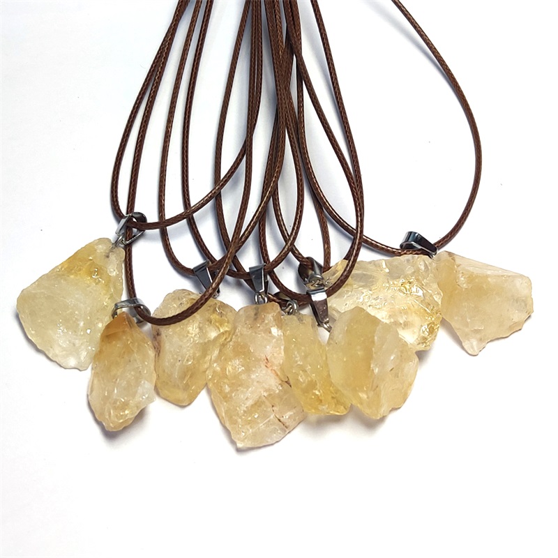 Натуральная нерегулярная энергия камень сырой рудовый флуорит кристаллический кулонный ожерелье заживление аметист -медитационная йога подарок оптом