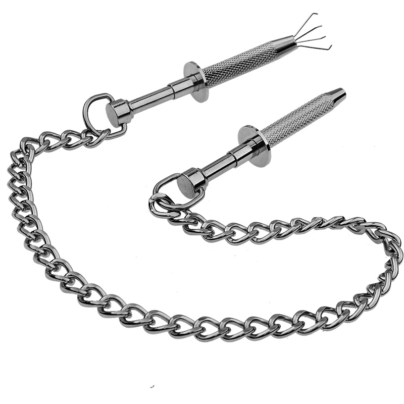 Morsetti capezzoli Acciaio inossidabile Donne Fetish to Breast Clip Stimolazione Massaggiatore Bdsm Bondage Prodotti del sesso Bdsm