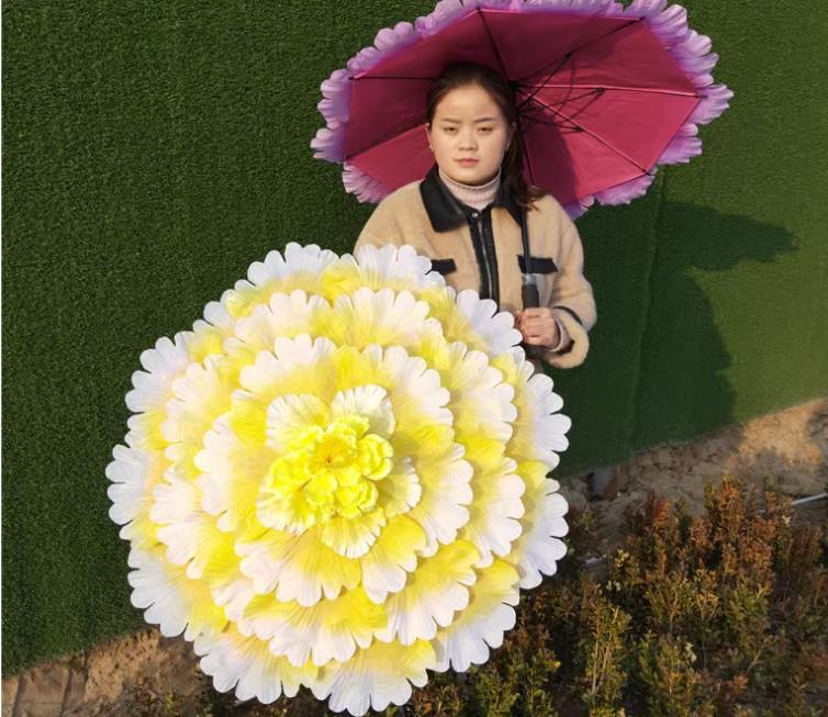 70 cm Retro Chinesische Pfingstrose Blume Regenschirm Requisiten Tanz Performance Requisiten Hochzeit Dekoration Foto Kostüm Regenschirm SN803