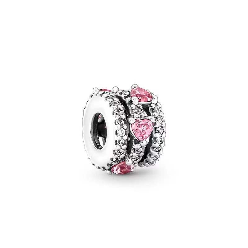 Adatto a braccialetti Pandora originali cuore corona festa della mamma corona tappo fibbia moto argento charms perline donne fai da te gioielli collana europea