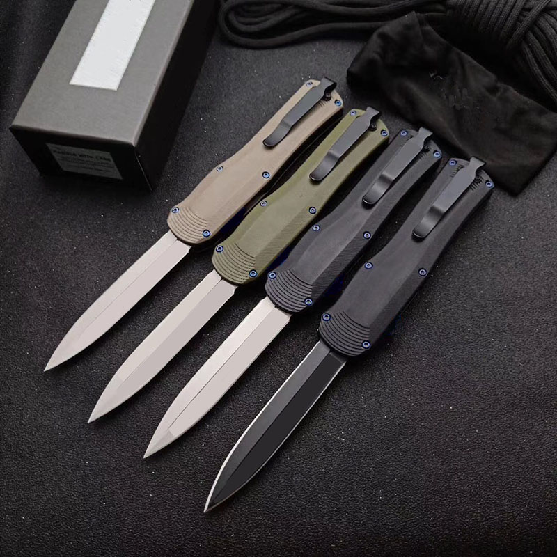 Bench BM 3400 Made Double Action Tactical Automatic Infidel knives S30V Blade Hunting Self Defense Auto Pocket Knives UT85 UT88 Combat Dragon 5370 4600