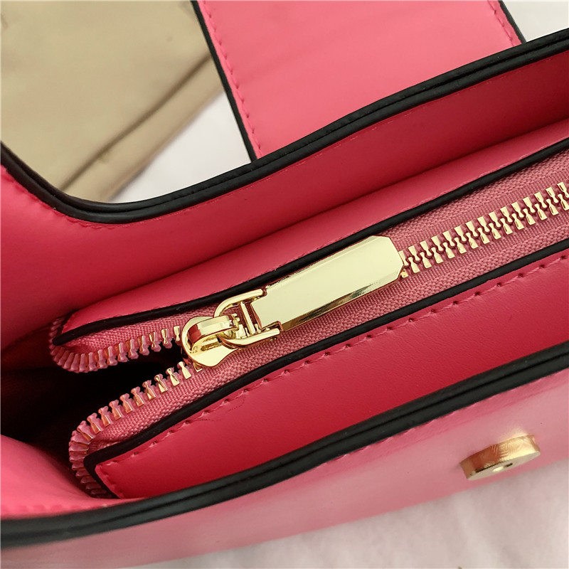 Luxury Designer Shoulder Bags Fashion V Letter Crossbody Bag Wallet Vintage Ladies Solid Color PU Leather Handbag Design Shoulder Bag In Stock Dropshipping